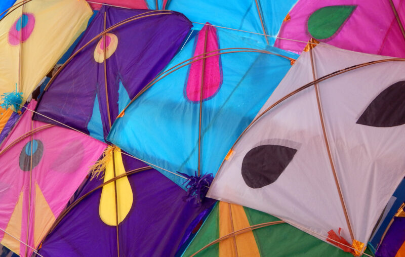 Colorful Kites in International Kite Festival in Ahmedabad, India. (Photo: iStockphoto)