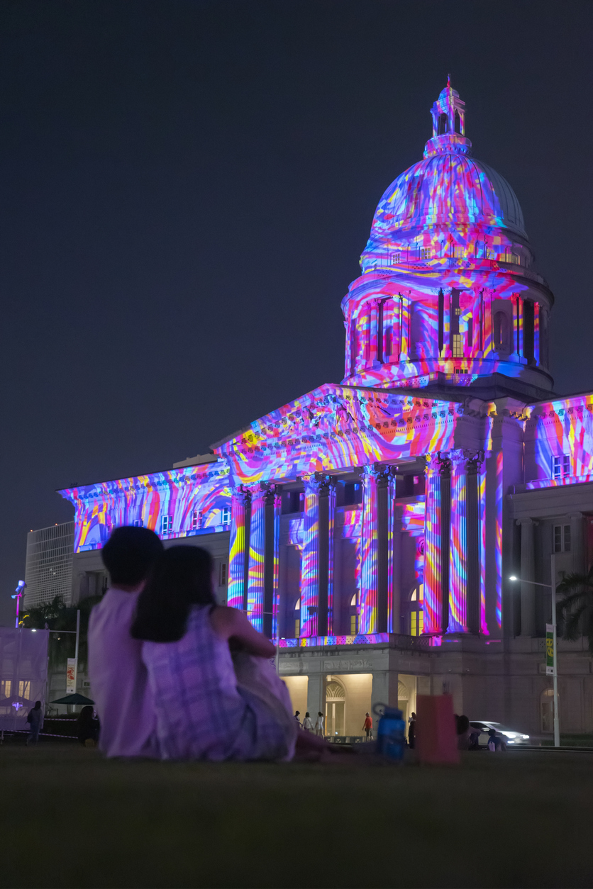 National Gallery of Singapore at night, as part of Singapore Art Week. (Photo: iStockphoto)