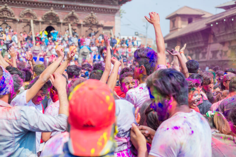 The Holi Festival in Kathmandu Durbar Square (Photo: iStockphoto)