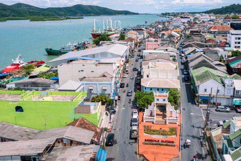 An aerial view of the Songkhla old town community (Photo: iStockphoto)