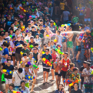 Songkran Festival held at Silom Road in Bangkok (Photo: iStockphoto)