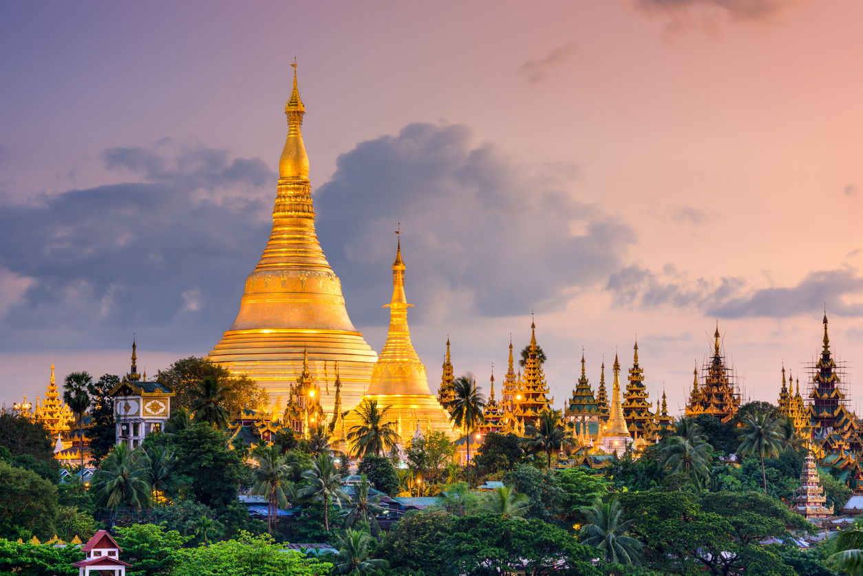 เจดีย์ชเวดากอง ในเมืองย่างกุ้ง (รูปภาพ: iStockphoto)