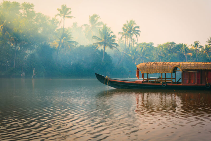 Local boats anchor in the Backwaters (Photo: iStockphoto)