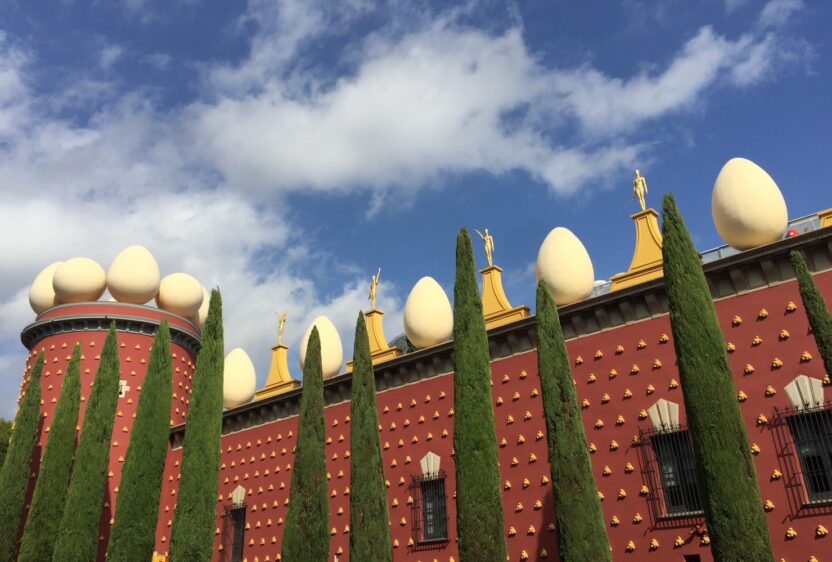 The walls of Dalí Theatre and Museum (Photo Credit: Anya C.)