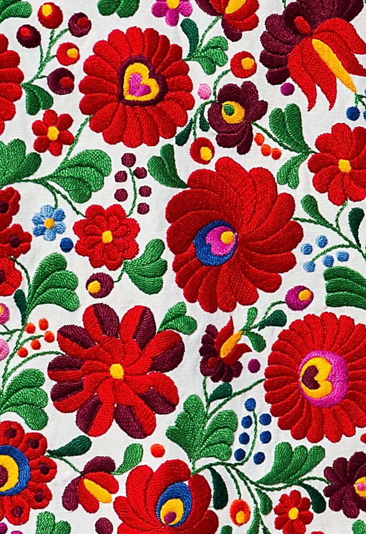 Embroidery patterns of the Matyó community (Photo Credit: iStockphoto)