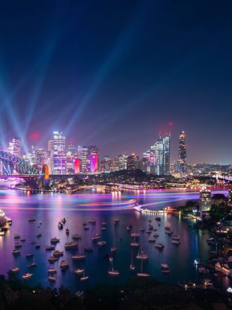 บรรยากาศในเมืองซิดนีย์ช่วงเทศกาล Vivid Sydney สาดส่องไปด้วยความคิดสร้างสรรค์และแรงบันดาลใจกระจายอยู่ทุกพื้นที่ (เครดิตรูปภาพ: Destination NSW)