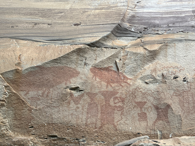 Traces of ancient paintings over 3,000-4,000 years old along the cliff shelters (Photo Credit: iStockphoto)