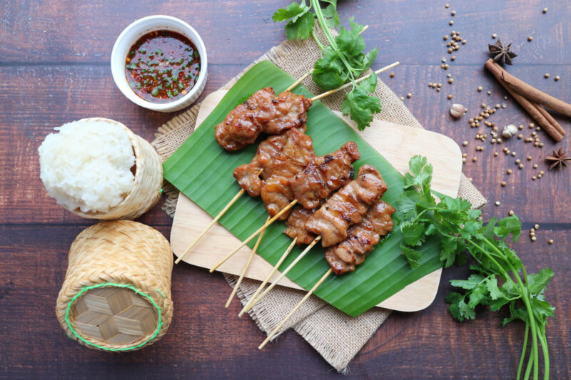 หมูปิ้ง (เครดิตรูปภาพ: iStockphoto)