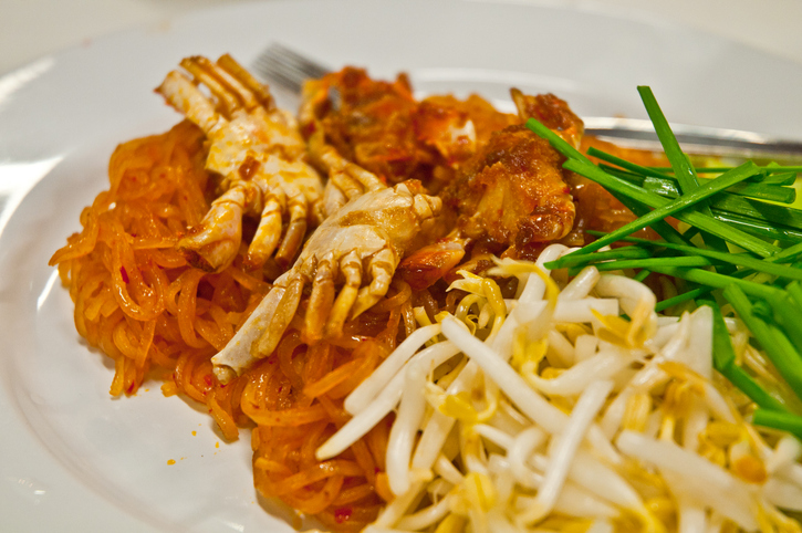 Stir-fried Chan noodle infused with crabs (Photo Credit: iStockphoto)