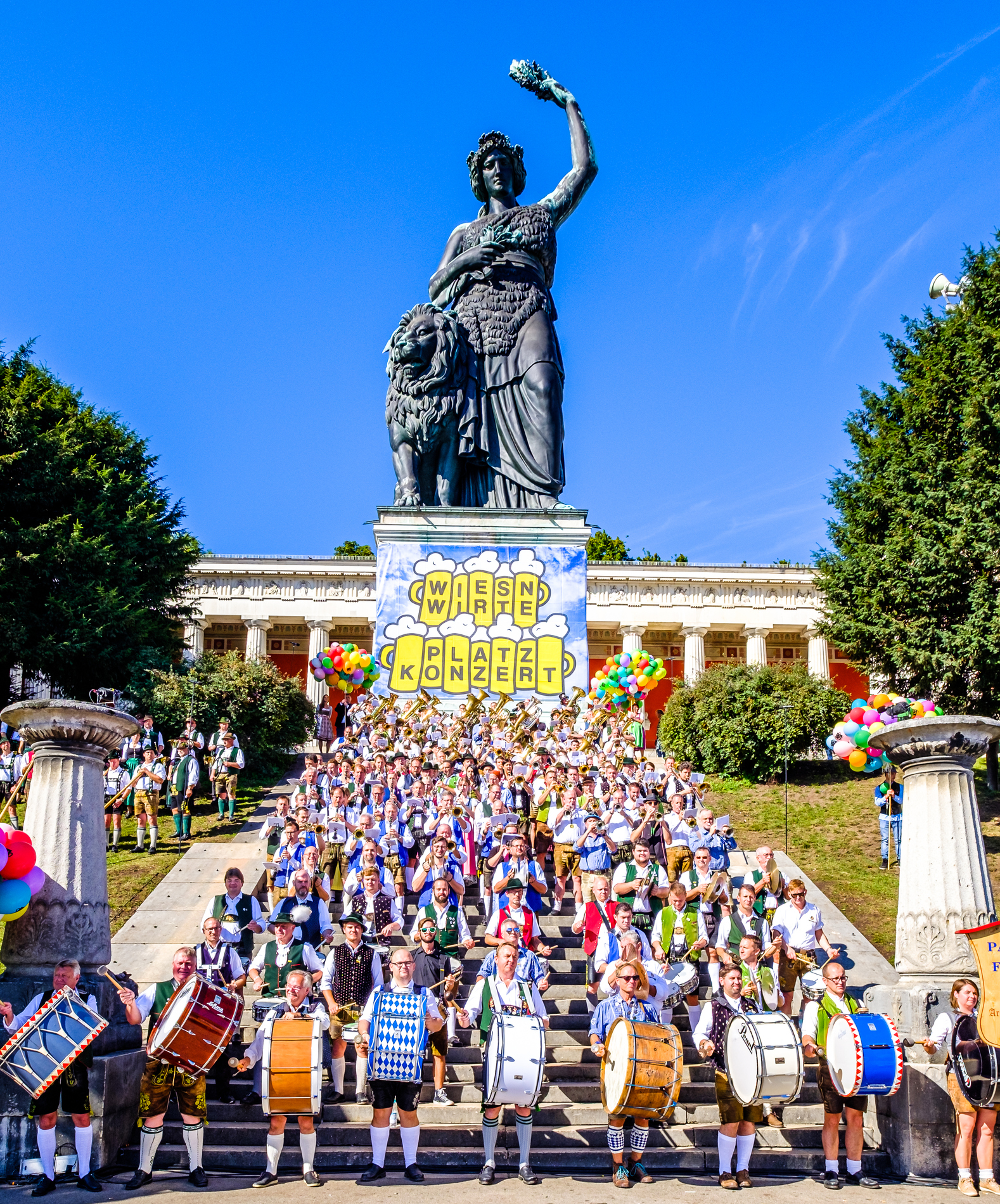 รูปปั้นบาวาเรีย (Bavaria Statue) มีความสูงถึง 18.52 เมตร เป็นสัญลักษณ์ของเมืองมิวนิกและเทศกาล Oktoberfest (เครดิตรูปภาพ: iStockphoto)