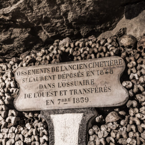 Skulls inside the Catacombs of Paris (Photo Credit: iStockphoto)