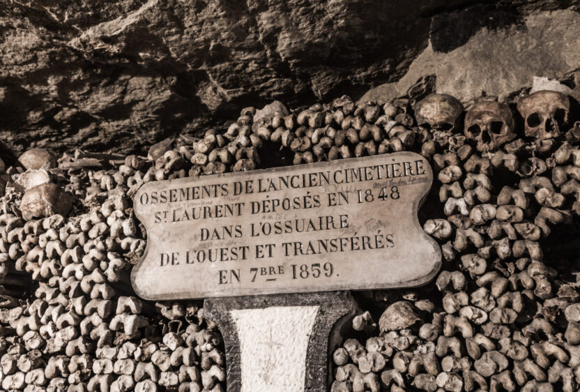 Skulls inside the Catacombs of Paris (Photo Credit: iStockphoto)