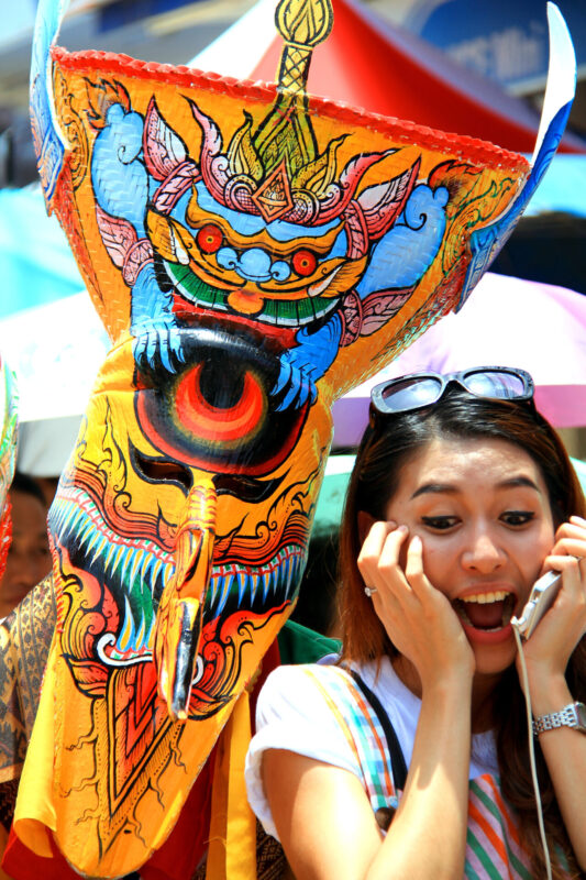 The Phi Ta Khon appear once a year in the seventh month of the year. (Photo Credit: iStockphoto)