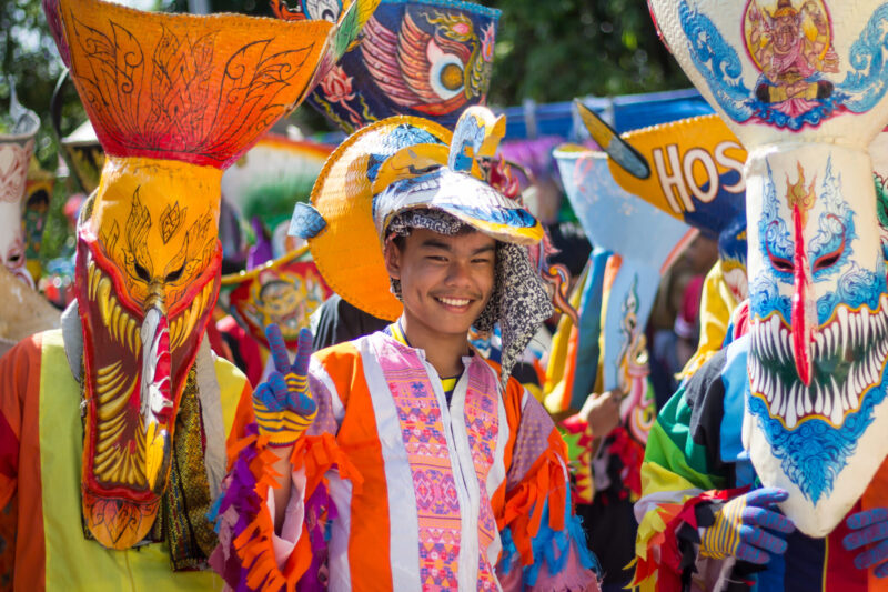 The Phi Ta Khon appear once a year in the seventh month of the year. (Photo Credit: iStockphoto)