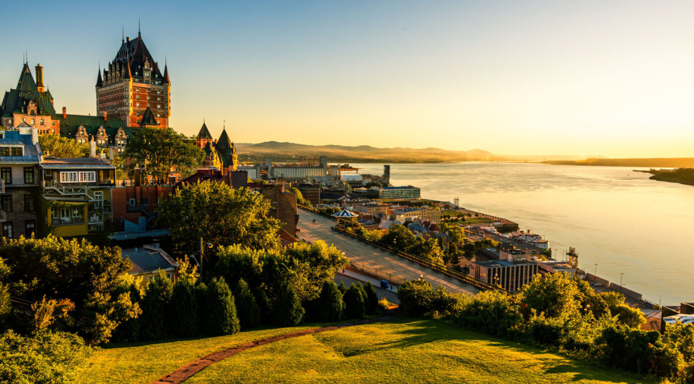 Fairmont Le Château Frontenac Hotel stands out in the city landscape of Quebec. (Photo Credit: iStockphoto)
