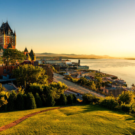 Fairmont Le Château Frontenac Hotel stands out in the city landscape of Quebec. (Photo Credit: iStockphoto)