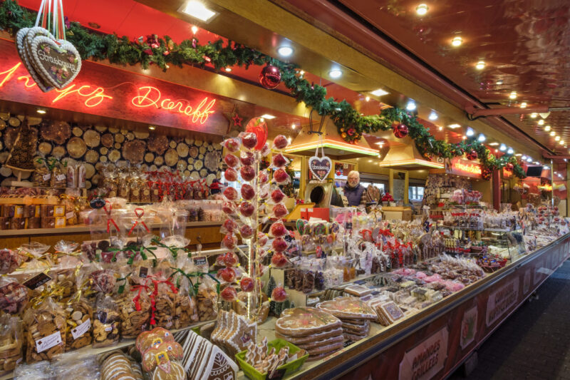 Sweet Shop at Strasbourg Christmas market (Photo Credit: iStockphoto)