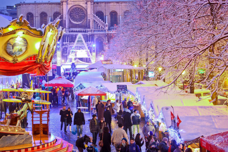 ตลาดคริสต์มาสที่บรัสเซลส์ (เครดิตรูปภาพ: Eric Danhier, visit.brussels.com)