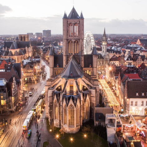 The city of Ghent at sunset (Photo Credit: iStockphoto)