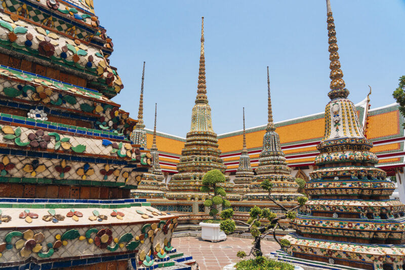 Royal pagodas of the four Reigns showcase exquisite designs crafted into the very patterns of the stupa. (Photo Credit: iStockphoto)