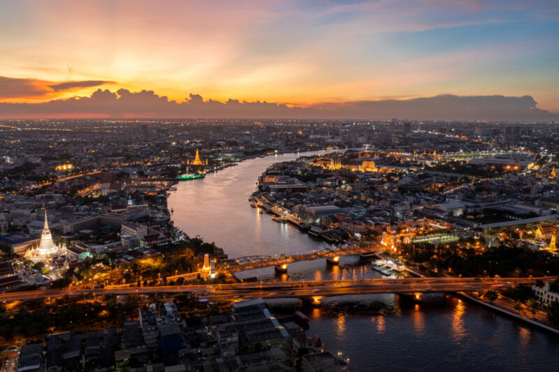 บรรยากาศยามเย็นของแม่น้ำเจ้าพระยา (เครดิตรูปภาพ: iStockphoto)