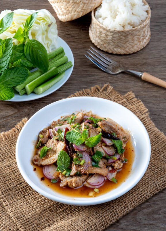 Grilled pork salad (Photo Credit: iStockphoto)