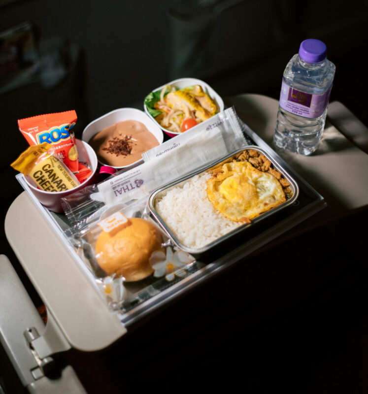 Pad Ka Prao Chicken with Fried Egg (Photo Credit: Thai Airways)