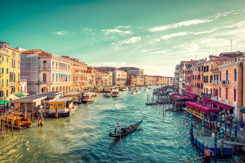 The iconic Grand Canal in Venice, renowned as one of the most picturesque and romantic waterways in the world. (Photo Credit: iStockphoto)