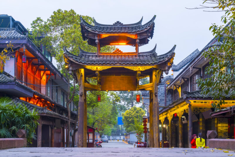 The ancient city of Kuanzhai Pedestrian Street (Photo Credit: iStockphoto)