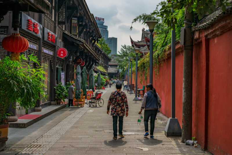 The ancient city of Kuanzhai Pedestrian Street (Photo Credit: iStockphoto)