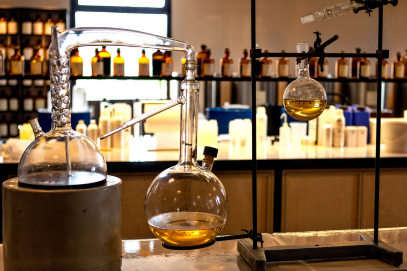 Perfume laboratory (Photo Credit: iStockphoto)