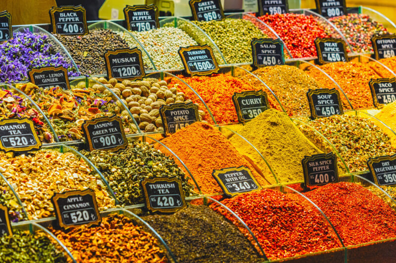 The Spices in the Spice Bazaar, Istanbul (Photo Credit: iStockphoto)