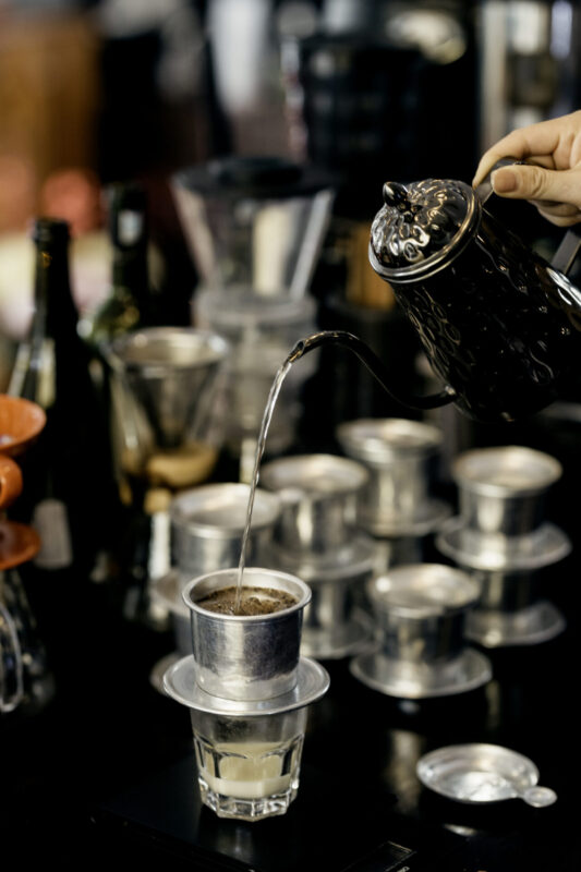 Vietnamese Condensed Milk Coffee with metal filter (Photo Credit: iStockphoto)