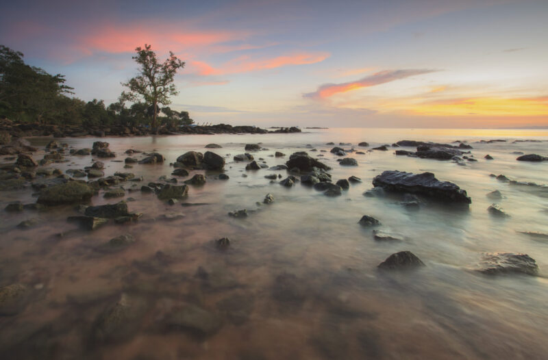 วิวของหาดคลองม่วง ในยามเย็น (เครดิตรูปภาพ: iStockphoto)