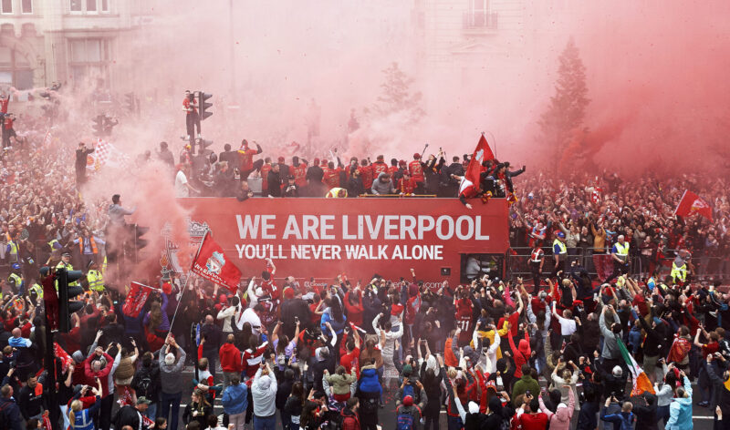 A celebration of the Champions in Liverpool city centre. (Photo Credit: Liverpool FC)