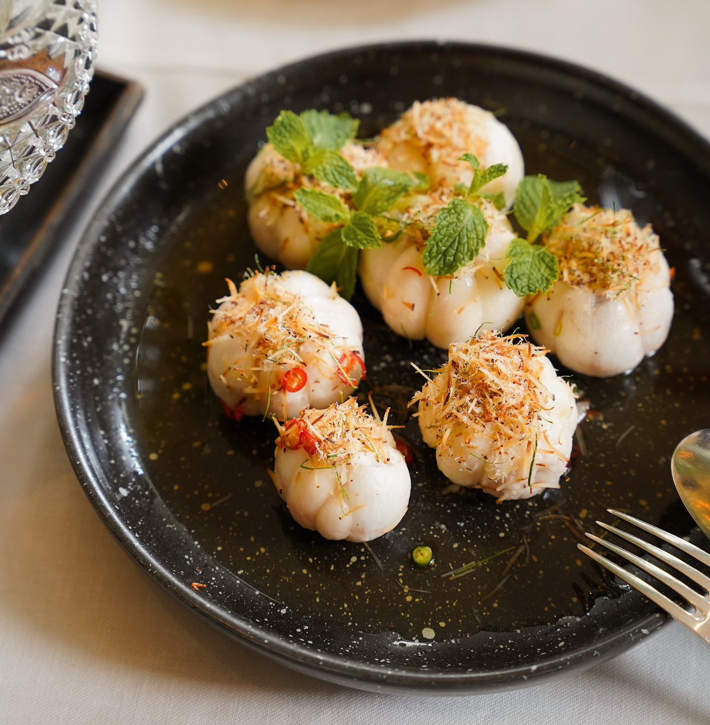 Fresh mangosteen salad is one of the signature dishes