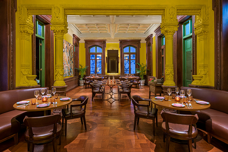The unique interior in Paii restaurant.