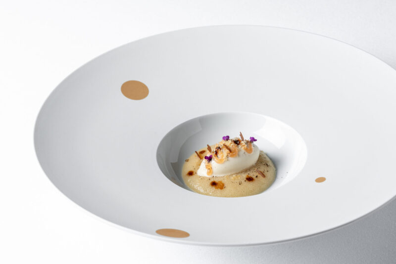 The Apple—salted caramel gelato with 40-year-aged balsamic vinegar