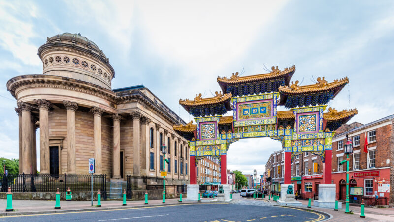 The China Town in Liverpool