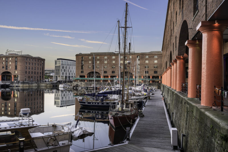 The Albert Dock on a sunny day