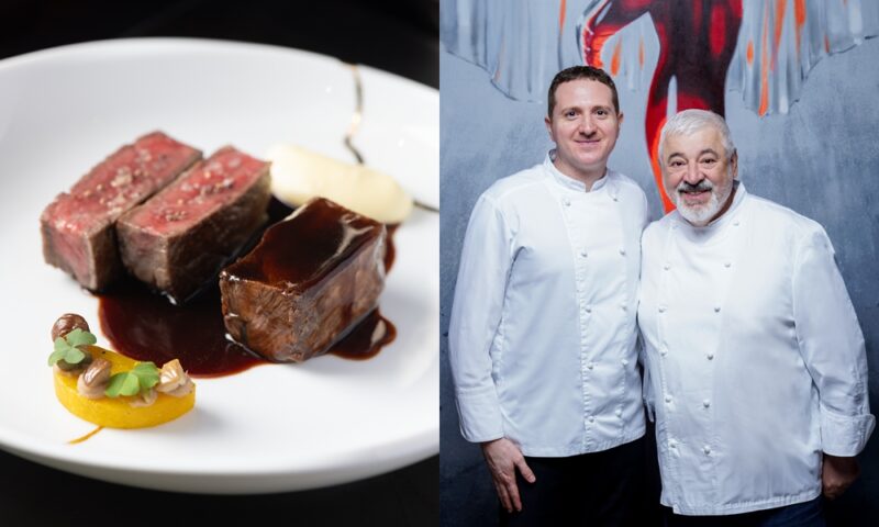 Chef Andrea Sasto and Chef Umberto Bombana, the King of White Truffles.