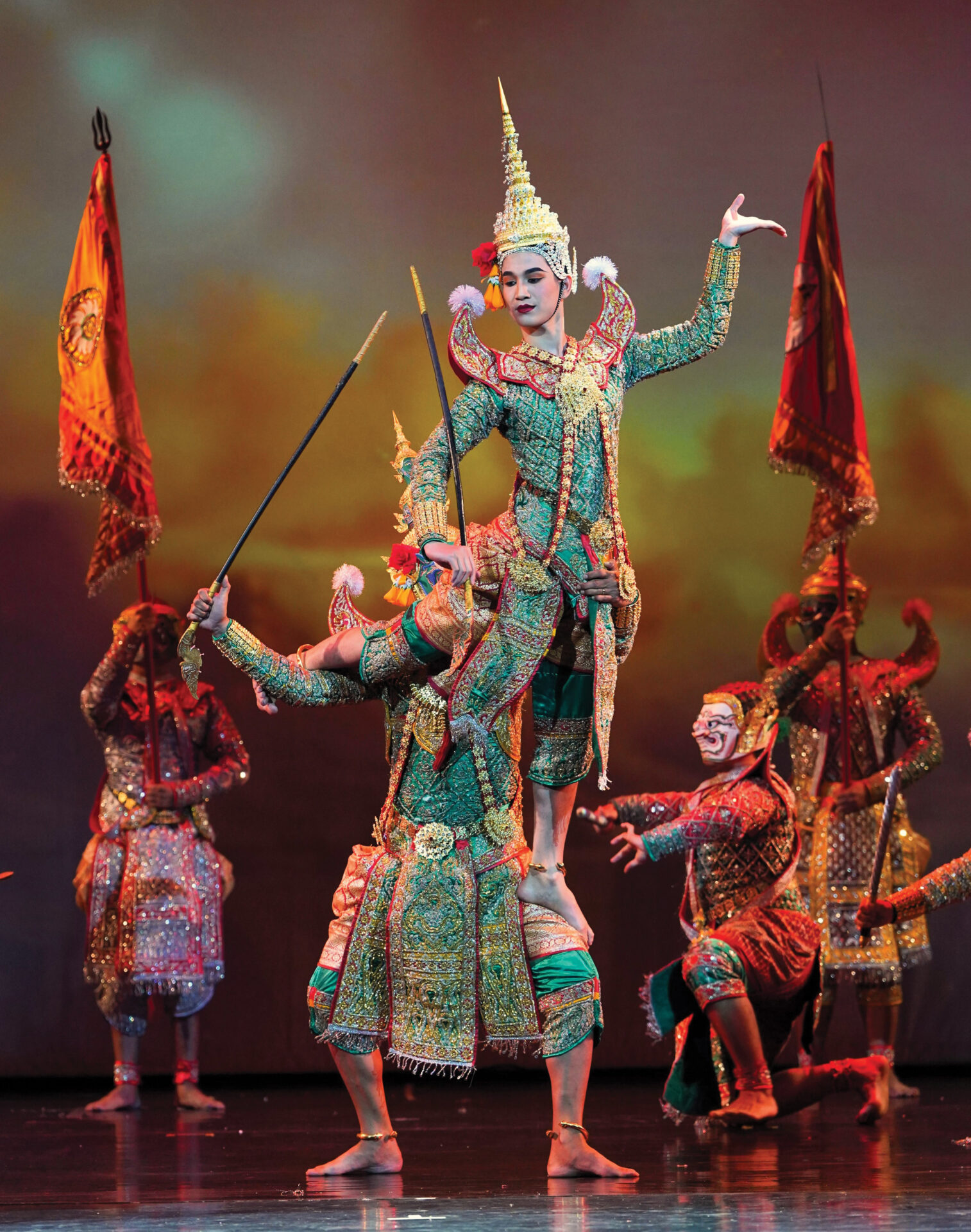 A spectacular Khon performance.