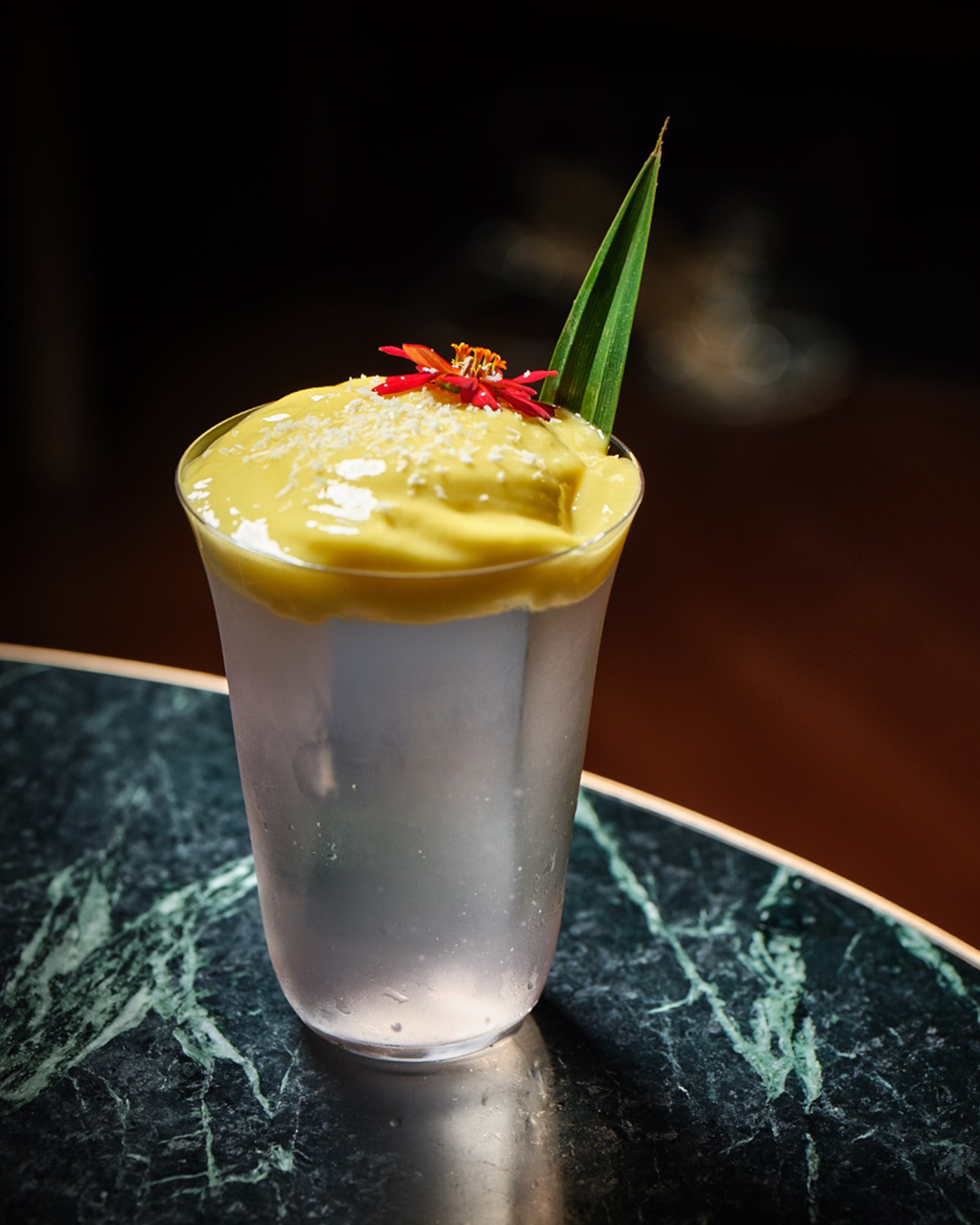 Mango sticky rice lovers will be impressed with this cocktail. 