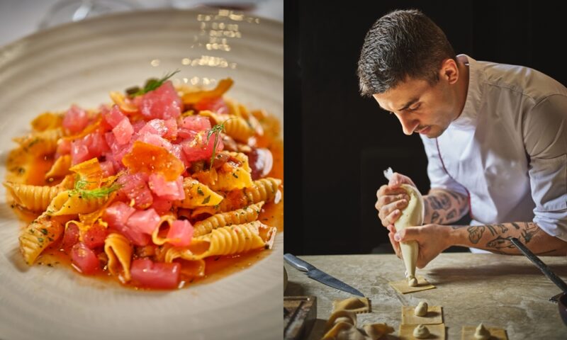 Chef Giuseppe Bonura always takes pasta making seriously.