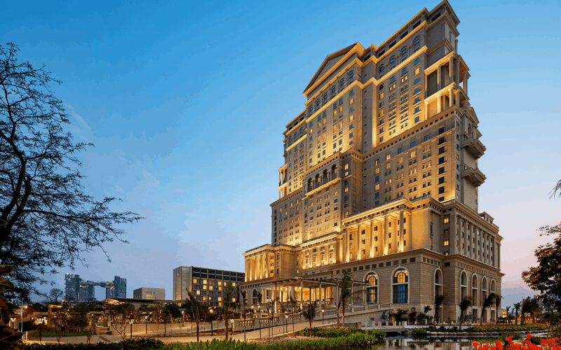 ITC Royal Bengal rises tall over the skyscape as an exemplar of refinement and luxury.