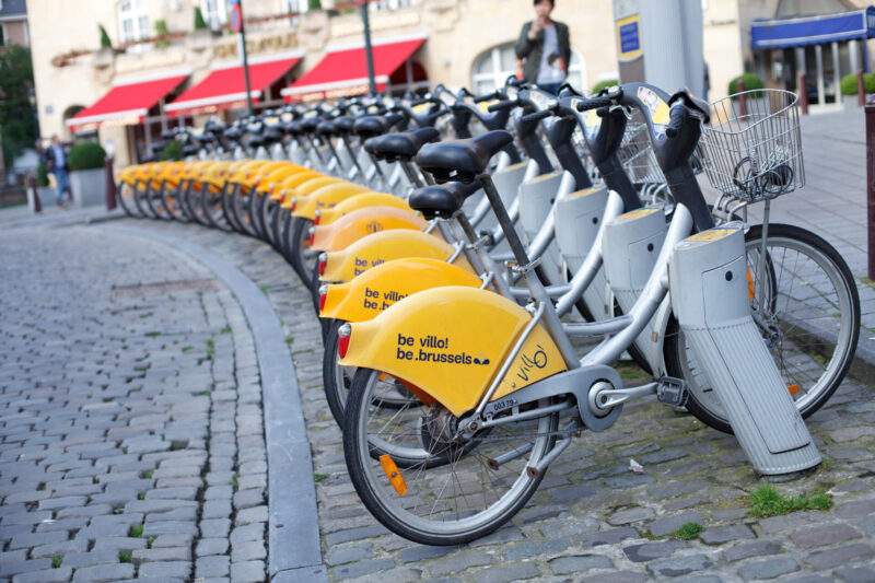 Getting around Brussels with villo!.