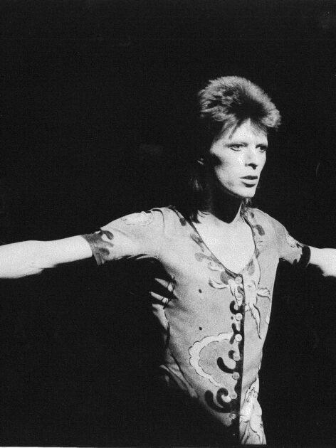 David Bowie, photograph, by Kevin Cummins, mid 1970s, UK
