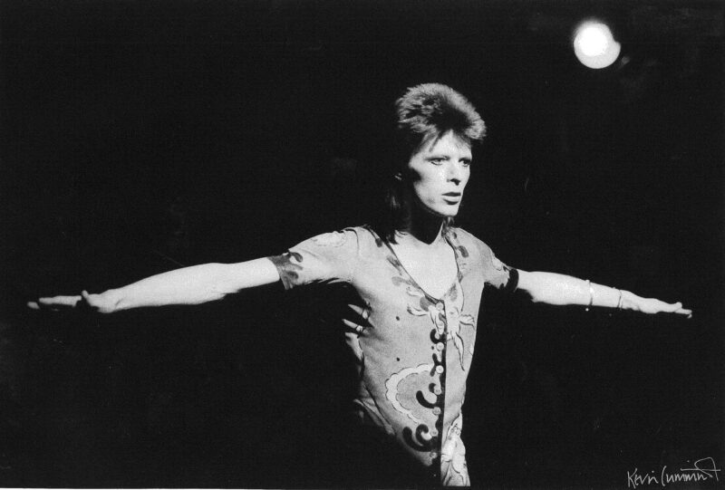 David Bowie, photograph, by Kevin Cummins, mid 1970s, UK