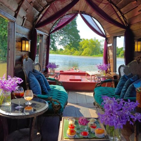 The exterior inside the 130 years old stream boat.