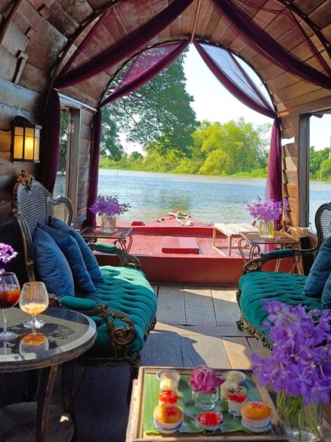 The exterior inside the 130 years old stream boat.